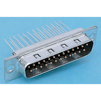 HARTING 0967 25 Way Panel Mount D-sub Connector Plug, 2.76mm Pitch