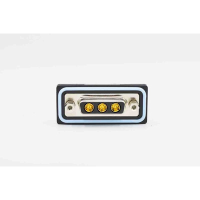 Norcomp SDF 15 Way Panel Mount Solder D-sub Connector Plug, 2.74mm Pitch, with 4-40 Screw Locks