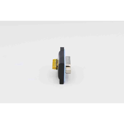 Norcomp CDFV 13 Way Vertical PCB D-sub Connector Plug, 2.77mm Pitch, with 4-40 Screw Locks, Boardlocks