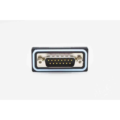 Norcomp CDFV 13 Way Vertical PCB D-sub Connector Plug, 2.77mm Pitch, with 4-40 Screw Locks, Boardlocks