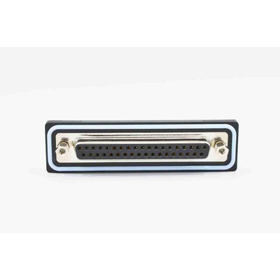 Norcomp CDFR 7 Way PCB D-sub Connector Socket, 2.77mm Pitch, with 4-40 Screw Locks