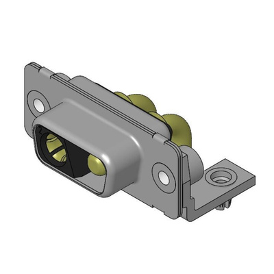 FCT from Molex 173107 2 Way Right Angle D-sub Connector Socket, 6.86mm Pitch, with 4-40 Screw Locks
