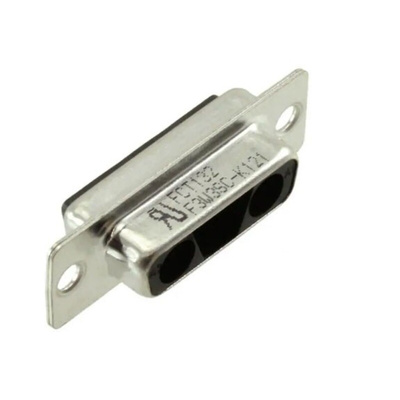 FCT from Molex 173107 3 Way Panel Mount D-sub Connector Socket, 6.86mm Pitch, with 4-40 Screw Locks