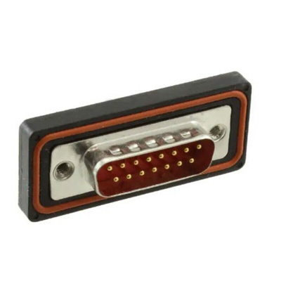 FCT from Molex 173110 15 Way Panel Mount D-sub Connector Plug, 2.84mm Pitch, with 4-40 Screw Locks