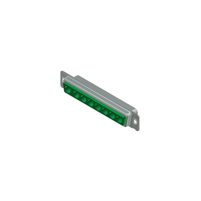 CONEC 8 Way Through Hole D-sub Connector Socket, with Mounting Hole