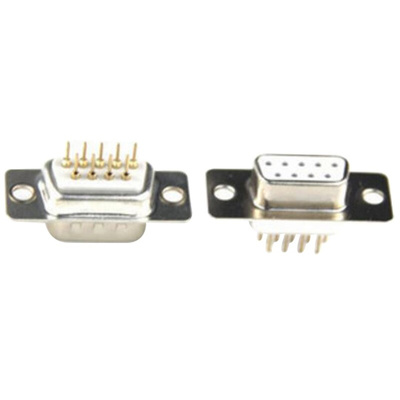 Provertha TMC 25 Way Through Hole D-sub Connector Socket, 2.84mm Pitch, with 4-40 UNC Inserts
