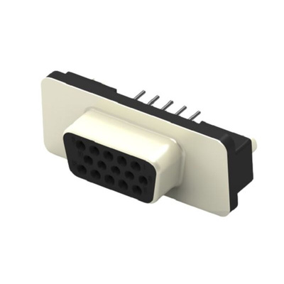 2317171 15 Way Through Hole D-sub Connector Receptacle, 2.29mm Pitch, with Through Hole