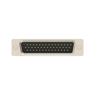 44 Way Vertical PCB D-sub Connector Plug, 2.77mm Pitch, with Boardlock