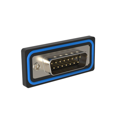 Amphenol Communications Solutions ED 15 Way Panel Mount D-sub Connector Plug, 2.77mm Pitch