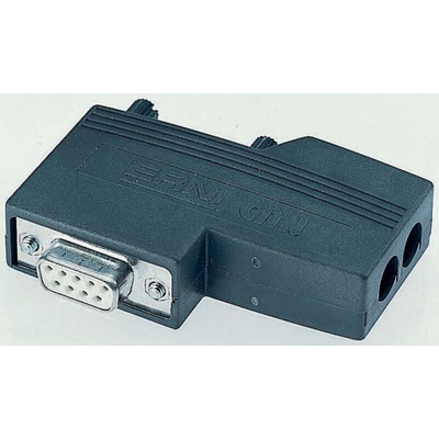 ERNI 9 Way Right Angle D-sub Connector Socket