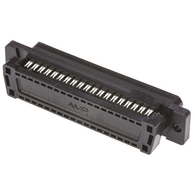 TE Connectivity Amplimite HDF-20 37 Way Right Angle Cable Mount D-sub Connector Plug, 2.77mm Pitch