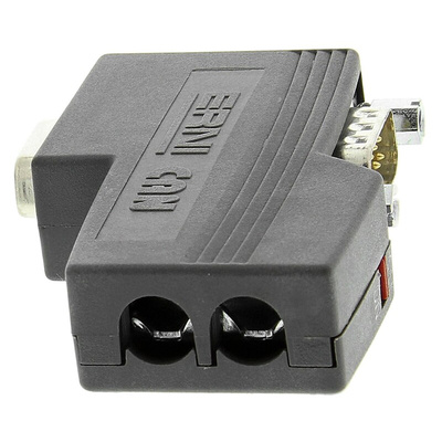 ERNI 154 9 Way Right Angle Cable Mount D-sub Connector Socket, 2.77mm Pitch