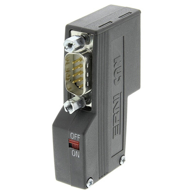 ERNI 154 9 Way Right Angle Cable Mount D-sub Connector Socket, 2.77mm Pitch