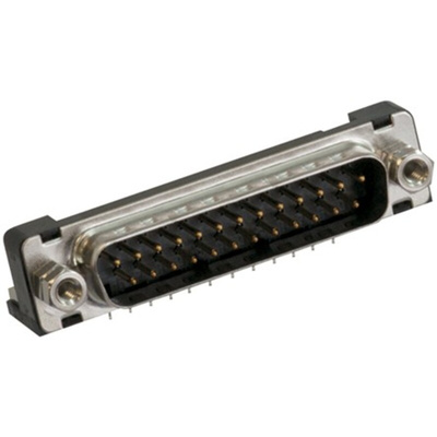 JAE 25 Way Right Angle Through Hole D-sub Connector Plug