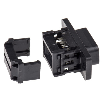 ASSMANN WSW A-DSF 9 Way Right Angle Cable Mount D-sub Connector Plug, 2.54mm Pitch