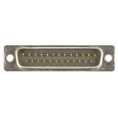 HARTING 25 Way Panel Mount D-sub Connector Plug, 2.77mm Pitch