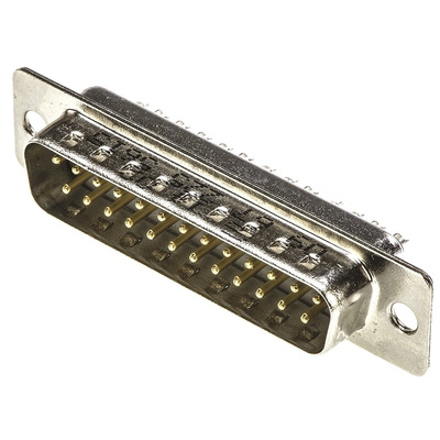 HARTING 25 Way Panel Mount D-sub Connector Plug, 2.77mm Pitch
