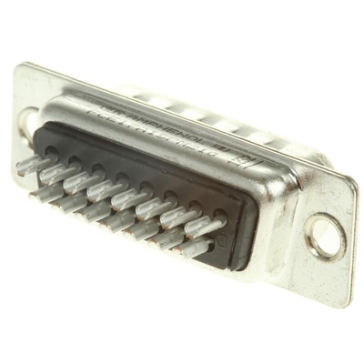 Amphenol ICC FCE17 15 Way Panel Mount D-sub Connector Plug, 2.74mm Pitch