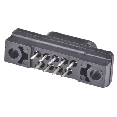 TE Connectivity Amplimite HD-20 9 Way Through Hole D-sub Connector Socket, 2.74mm Pitch, with 3.05 mounting hole