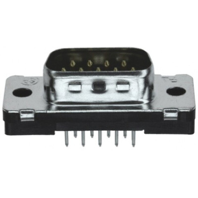 TE Connectivity Amplimite HD-20 9 Way Through Hole D-sub Connector Plug, 2.74mm Pitch