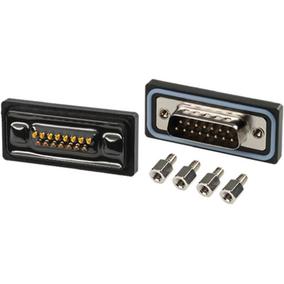 MH Connectors SDB 15 Way Panel Mount D-sub Connector Plug