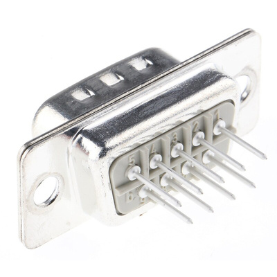 Harting D-Sub Standard 9 Way Through Hole D-sub Connector Plug, 2.74mm Pitch
