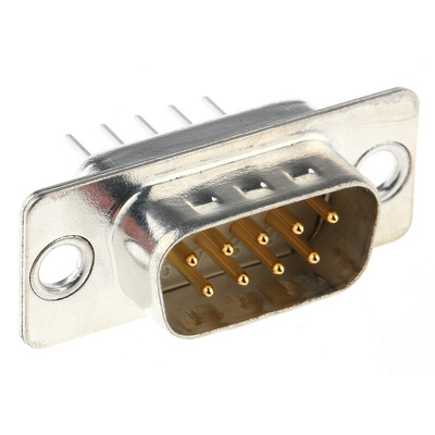 Harting D-Sub Standard 9 Way Through Hole D-sub Connector Plug, 2.74mm Pitch