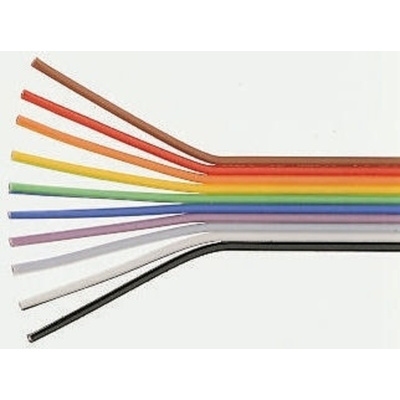 Amphenol 20 Way Unscreened Flat Ribbon Cable, 17.78 mm Width, Series Spectra-Strip