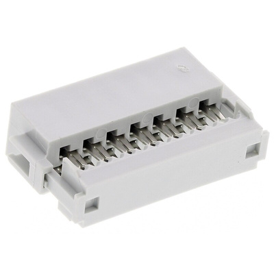 Amphenol Communications Solutions Quickie 14 Way Right Angle Cable Mount IDC Connector Socket, 2.54mm Pitch