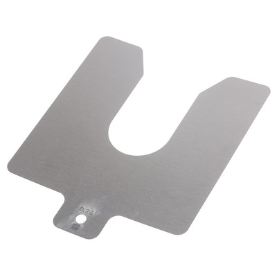 Stainless Steel Pre-Cut Shim, 100mm x 100mm x 0.25mm