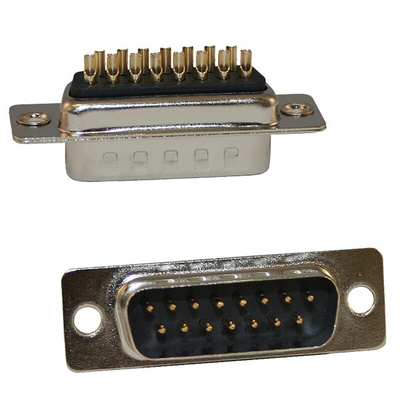 Norcomp 171 25 Way Panel Mount D-sub Connector Plug, 2.77mm Pitch