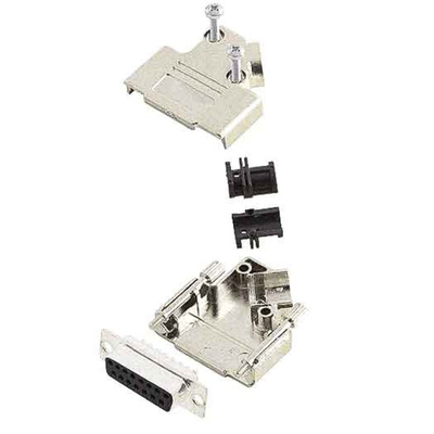 Amphenol ICC D45PK-M 9 Way 45 ° Cable Mount D-sub Connector Plug