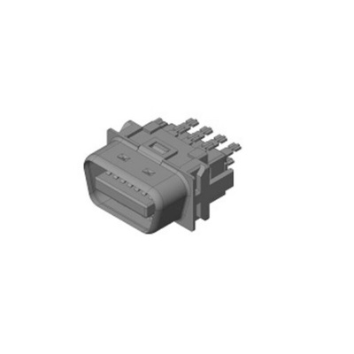 JAE DF02 14 Way Cable Mount D-sub Connector Plug, 1.27mm Pitch
