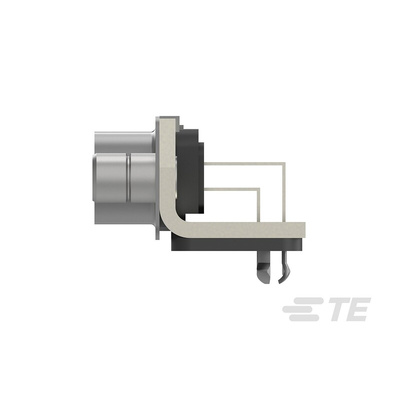 TE Connectivity 15 Way Right Angle Through Hole D-sub Connector Plug