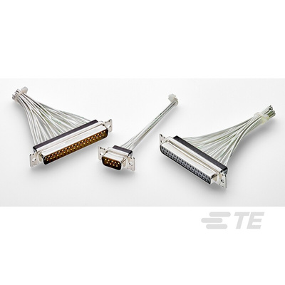 TE Connectivity 109 9 Way Cable Mount D-sub Connector Plug, 2.77mm Pitch