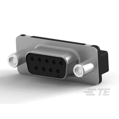 TE Connectivity Amplimite HD-20 9 Way Through Hole D-sub Connector Socket, 2.74mm Pitch