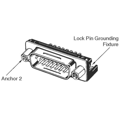 Omron XM3C 37 Way Right Angle Through Hole D-sub Connector Plug
