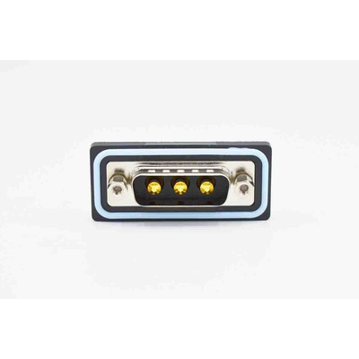 Norcomp SDF 9 Way Panel Mount Solder D-sub Connector Plug, 2.74mm Pitch, with 4-40 Screw Locks