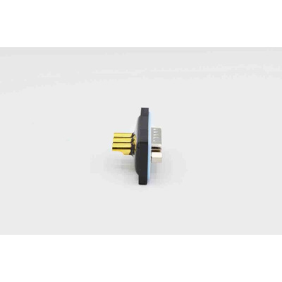 Norcomp SDF 9 Way Vertical PCB D-sub Connector Socket, 2.74mm Pitch, with 4-40 Screw Locks