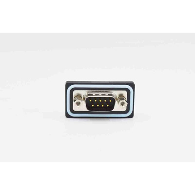 Norcomp CDFV 7 Way Vertical PCB D-sub Connector Plug, 2.77mm Pitch, with 4-40 Screw Locks, Boardlocks