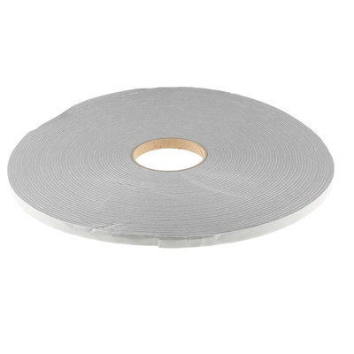 RS PRO Grey Foam Tape, 12mm x 30m, 3mm Thick