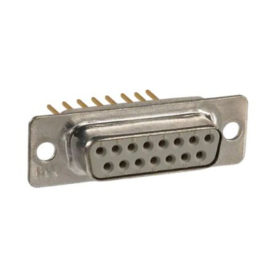 Norcomp 172 15 Way Panel Mount D-sub Connector Socket, 2.75mm Pitch