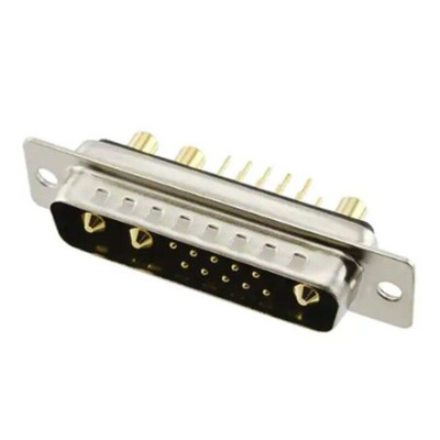 Norcomp 681M 13 Way Panel Mount D-sub Connector Plug, 2.77mm Pitch