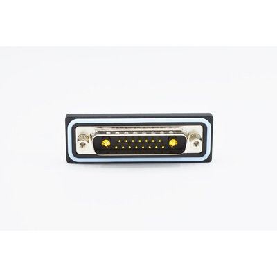 Norcomp CDF 25 Way Right Angle Solder D-sub Connector Plug, 2.77mm Pitch, with 4-40 Boardlocks