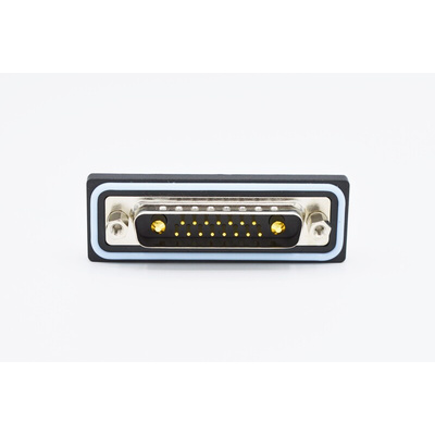 Norcomp CDF 25 Way Right Angle Solder D-sub Connector Plug, 2.77mm Pitch, with 4-40 Boardlocks