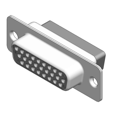 FCT from Molex 173113 26 Way Panel Mount D-sub Connector Socket, 1.98mm Pitch, with 4-40 Screw Locks