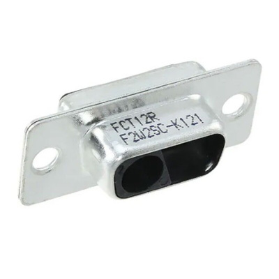 FCT from Molex 172704 2 Way Panel Mount D-sub Connector Socket, 6.86mm Pitch, with 4-40 Screw Locks