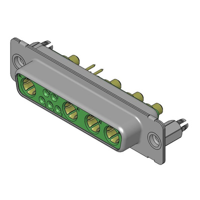 FCT from Molex 173107 9 Way D-sub Connector Socket, 2.74mm Pitch, with 4-40 Screw Locks