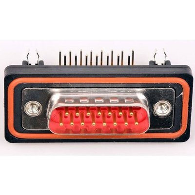 FCT from Molex 172704 15 Way Through Hole D-sub Connector Plug, 2.84mm Pitch, with 4-40 Screw Locks