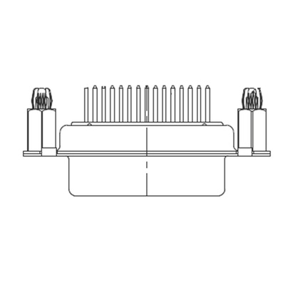 FCT from Molex 173109 9 Way D-sub Connector Socket, 2.84mm Pitch